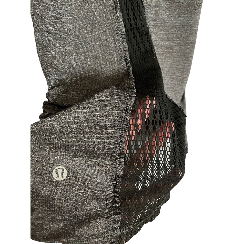 Lululemon Run Black Tie and Fly‎ Ruched Sides Tank Never Worn Size 2 - Picture 4 of 16